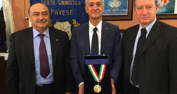 La Società Ginnastica Pavese insignita del Collare d’Oro.